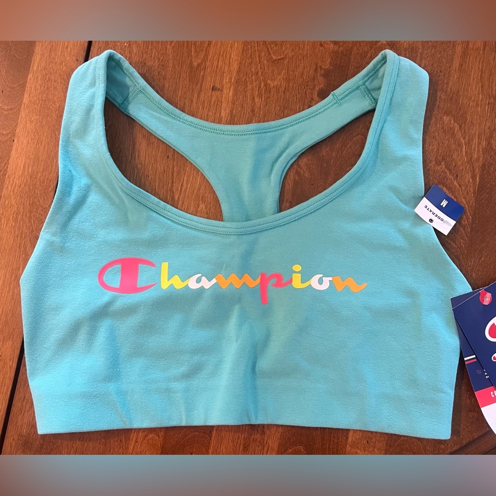 🌻 Champion Women's Sports Bra Medium Moisture Wicking New with Tags - Picture 2 of 8